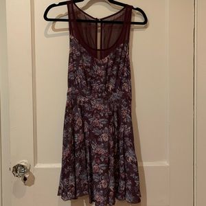 Illusion Back Floral Sundress